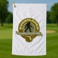 Florida Everglades Skunk Ape Golf Towel thumb 1