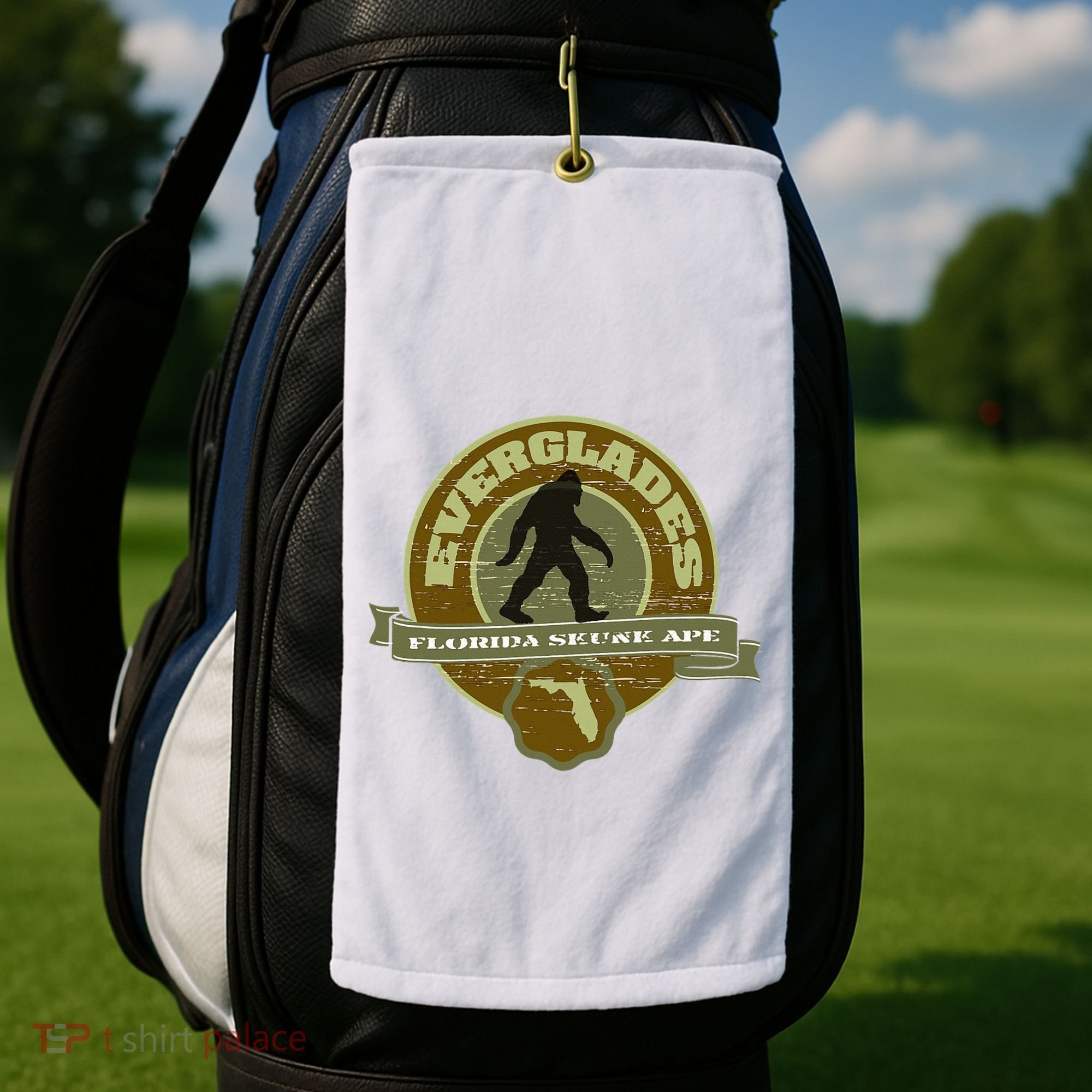 Florida Everglades Skunk Ape Golf Towel