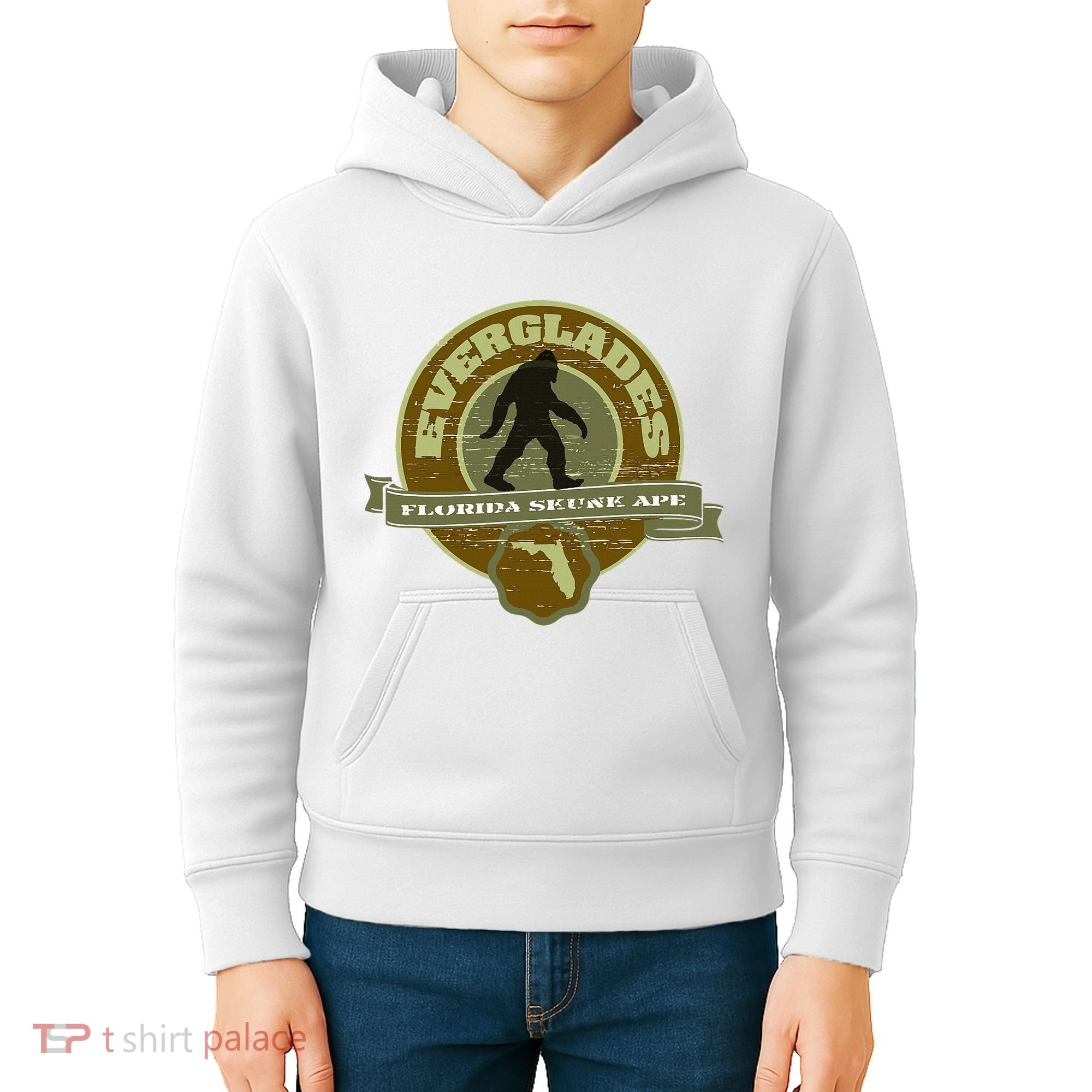 Florida Everglades Skunk Ape Kids Hoodie