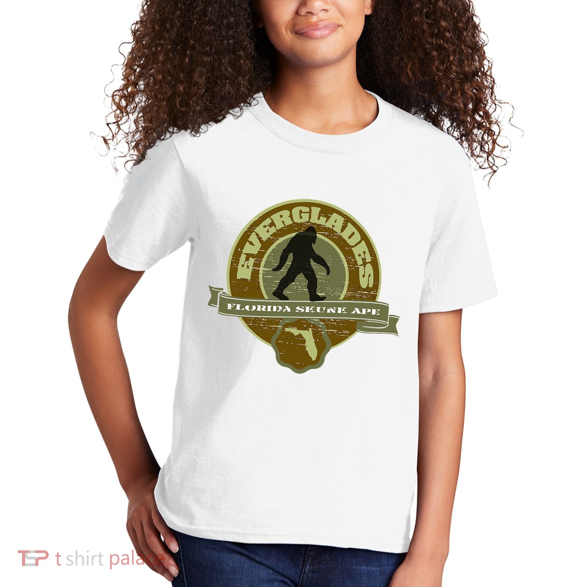 Florida Everglades Skunk Ape Kids T-Shirt