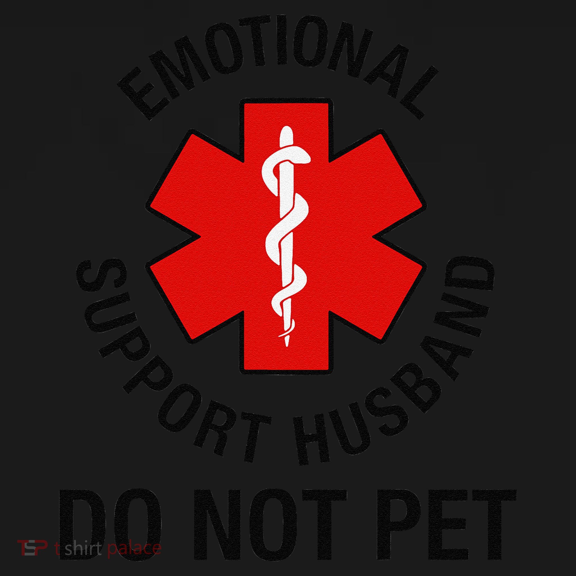 Funny Emotional Support Husband Do Not Pet Saying Tank Top