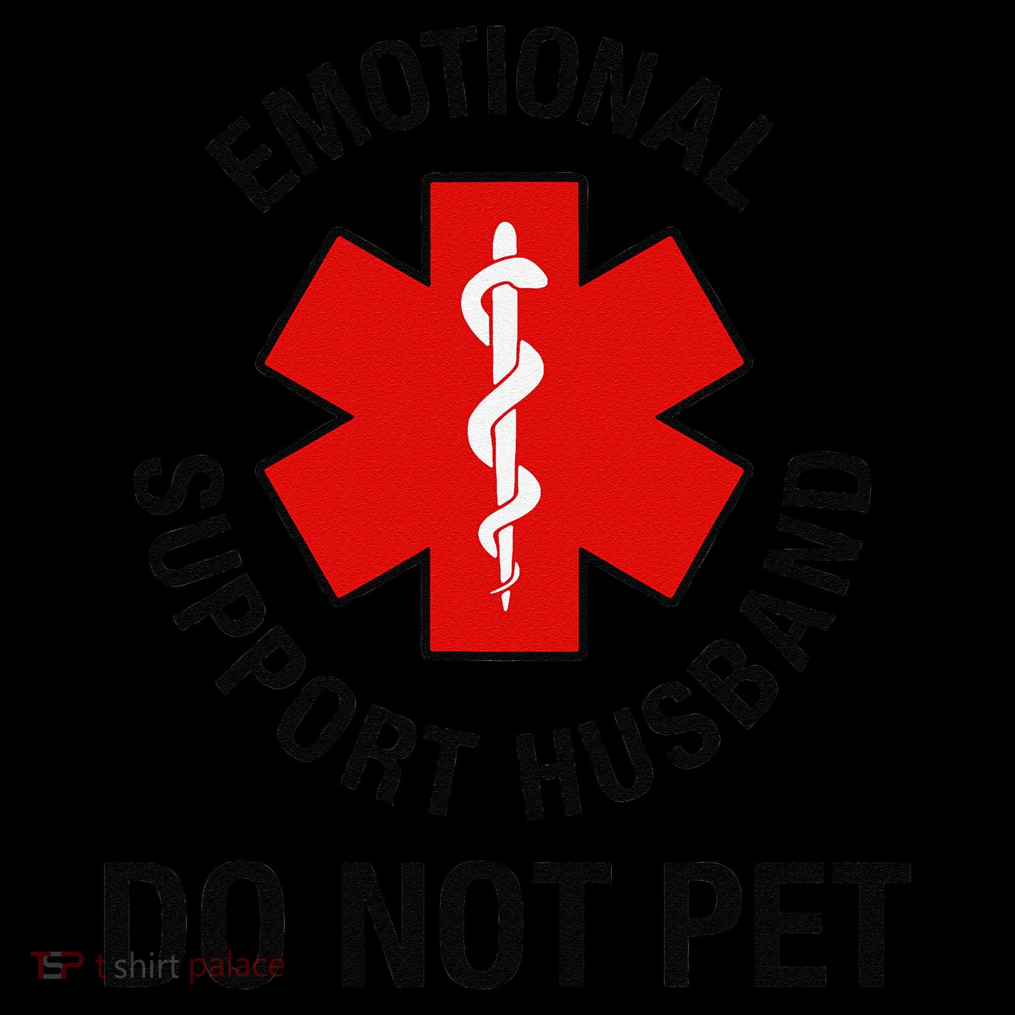 Funny Emotional Support Husband Do Not Pet Saying Visor