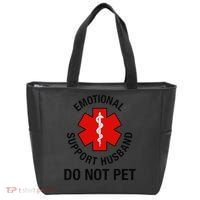 Funny Emotional Support Husband Do Not Pet Saying Tote Bag thumb 0