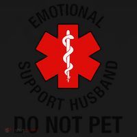 Funny Emotional Support Husband Do Not Pet Saying Tote Bag thumb 4