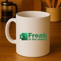 Funny Excel Sheets Freak In The Excel Sheets Coffee Mug thumb 4