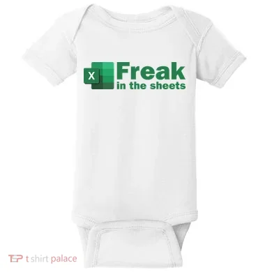 Funny Excel Sheets Freak In The Excel Sheets Baby Bodysuit