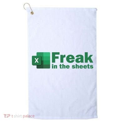 Funny Excel Sheets Freak In The Excel Sheets Golf Towel