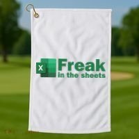 Funny Excel Sheets Freak In The Excel Sheets Golf Towel thumb 1