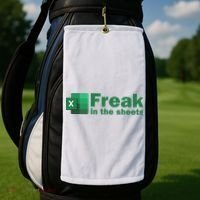 Funny Excel Sheets Freak In The Excel Sheets Golf Towel thumb 2