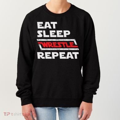 Funny Eat Sleep Wrestle Repeat Wrestling Gift Gift Women's Sweatshirt