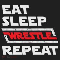 Funny Eat Sleep Wrestle Repeat Wrestling Gift Gift Women's Sweatshirt thumb 2