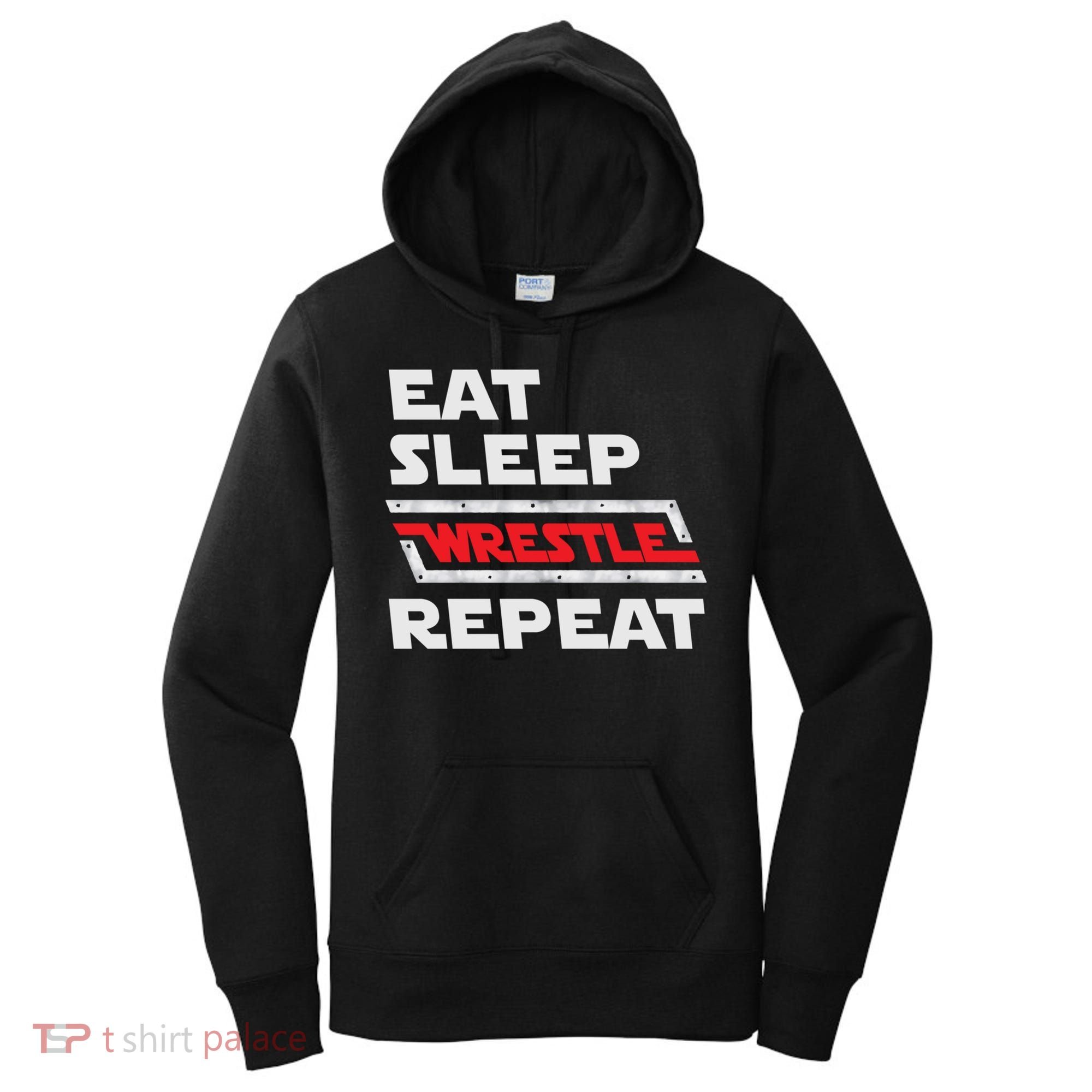 Funny Eat Sleep Wrestle Repeat Wrestling Gift Gift Women's Hoodie