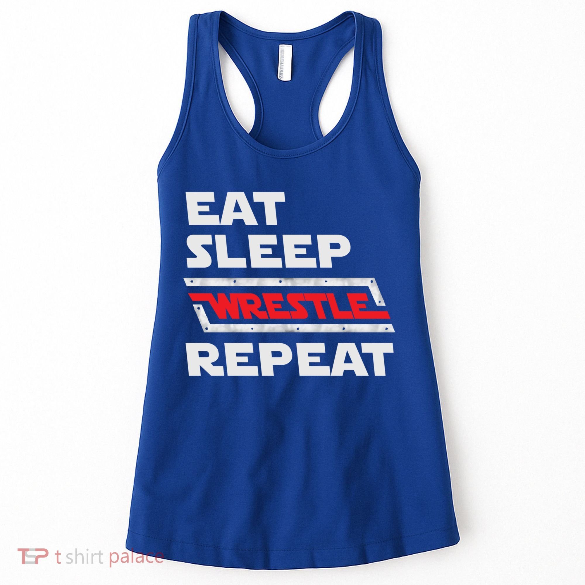 Funny Eat Sleep Wrestle Repeat Wrestling Gift Gift Women's Tank Top
