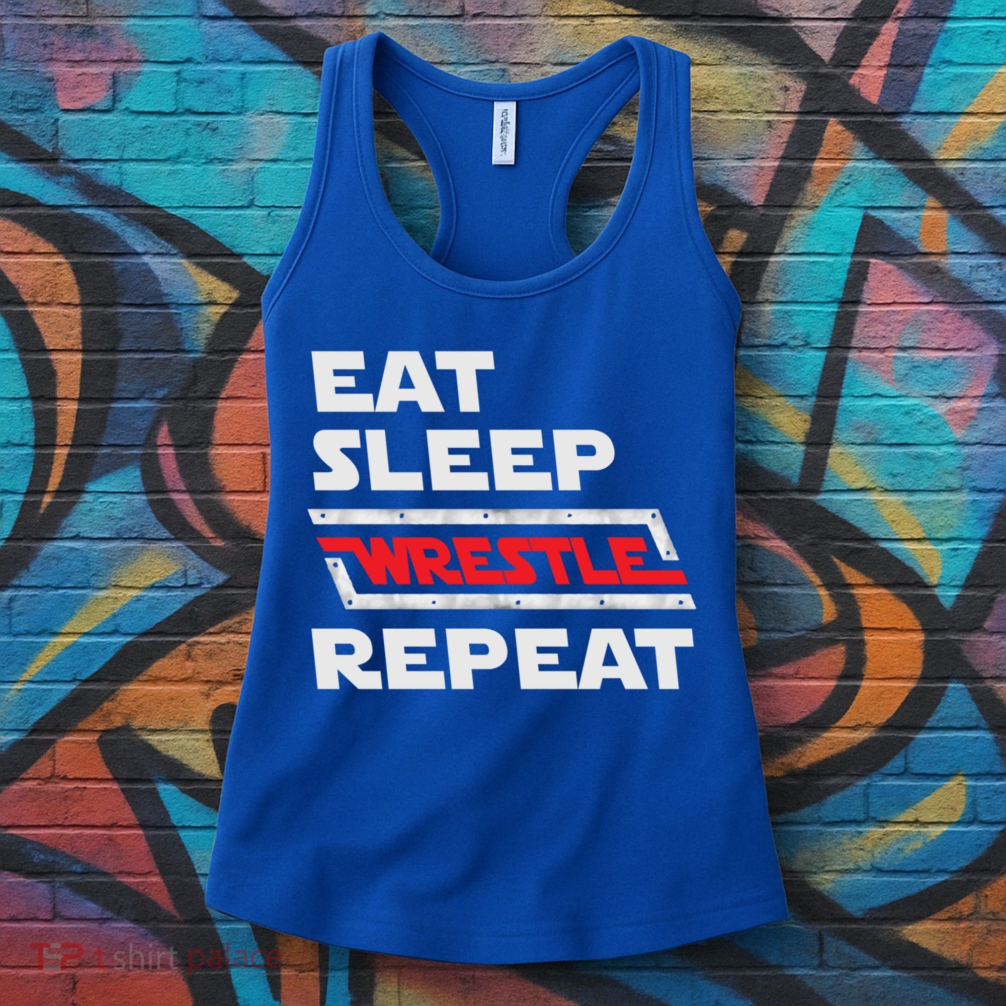 Funny Eat Sleep Wrestle Repeat Wrestling Gift Gift Women's Tank Top