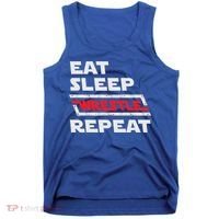 Funny Eat Sleep Wrestle Repeat Wrestling Gift Gift Tank Top thumb 0