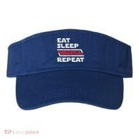 Funny Eat Sleep Wrestle Repeat Wrestling Gift Gift Visor thumb 0