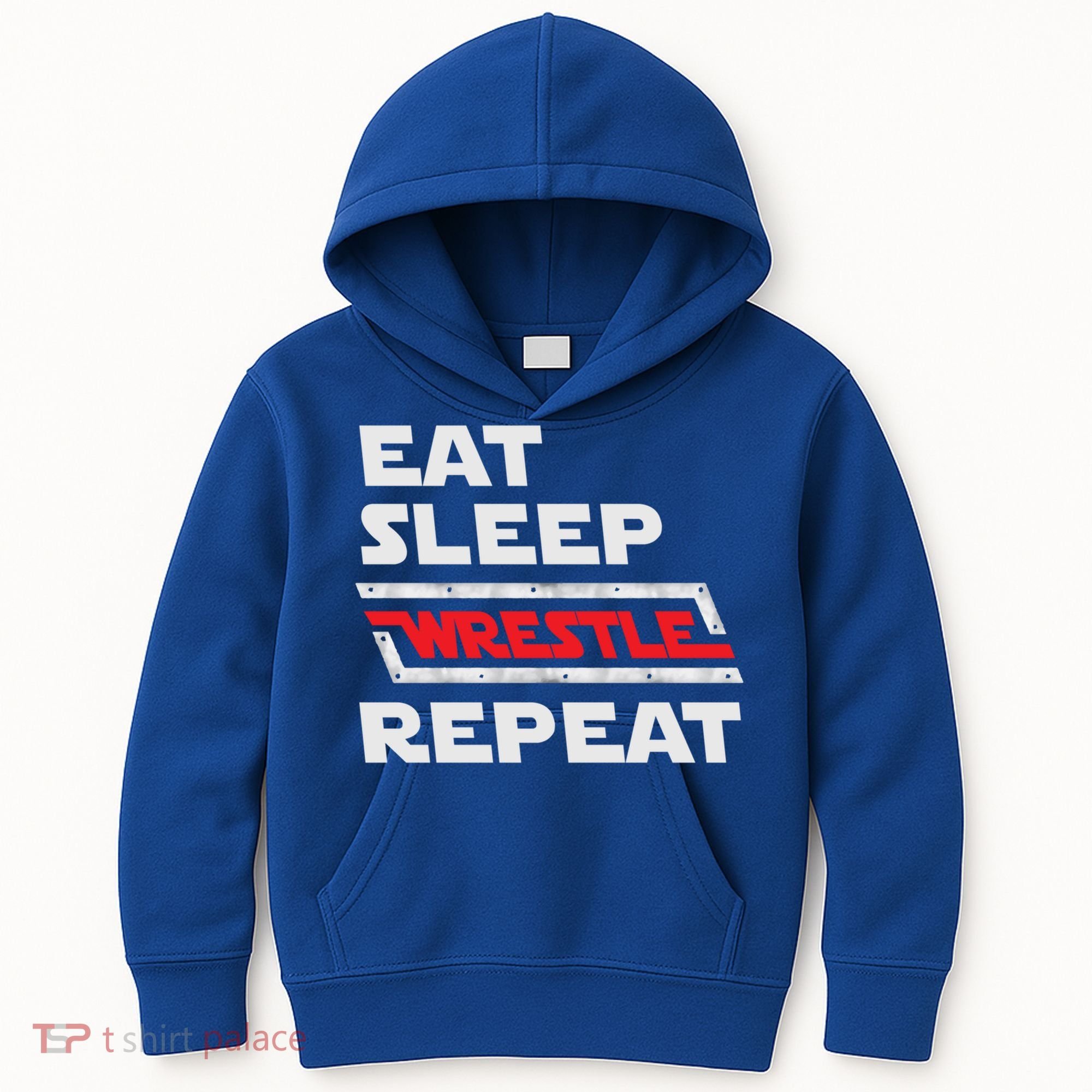 Funny Eat Sleep Wrestle Repeat Wrestling Gift Gift Kids Hoodie