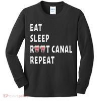Funny Endodontist Saying Root Canal Dentist Endodontist Gift Kids Long Sleeve Shirt thumb 0