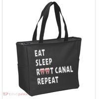 Funny Endodontist Saying Root Canal Dentist Endodontist Gift Tote Bag thumb 2