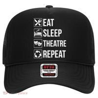 Funny Eat Sleep Theatre Repeat Gift Hat thumb 0