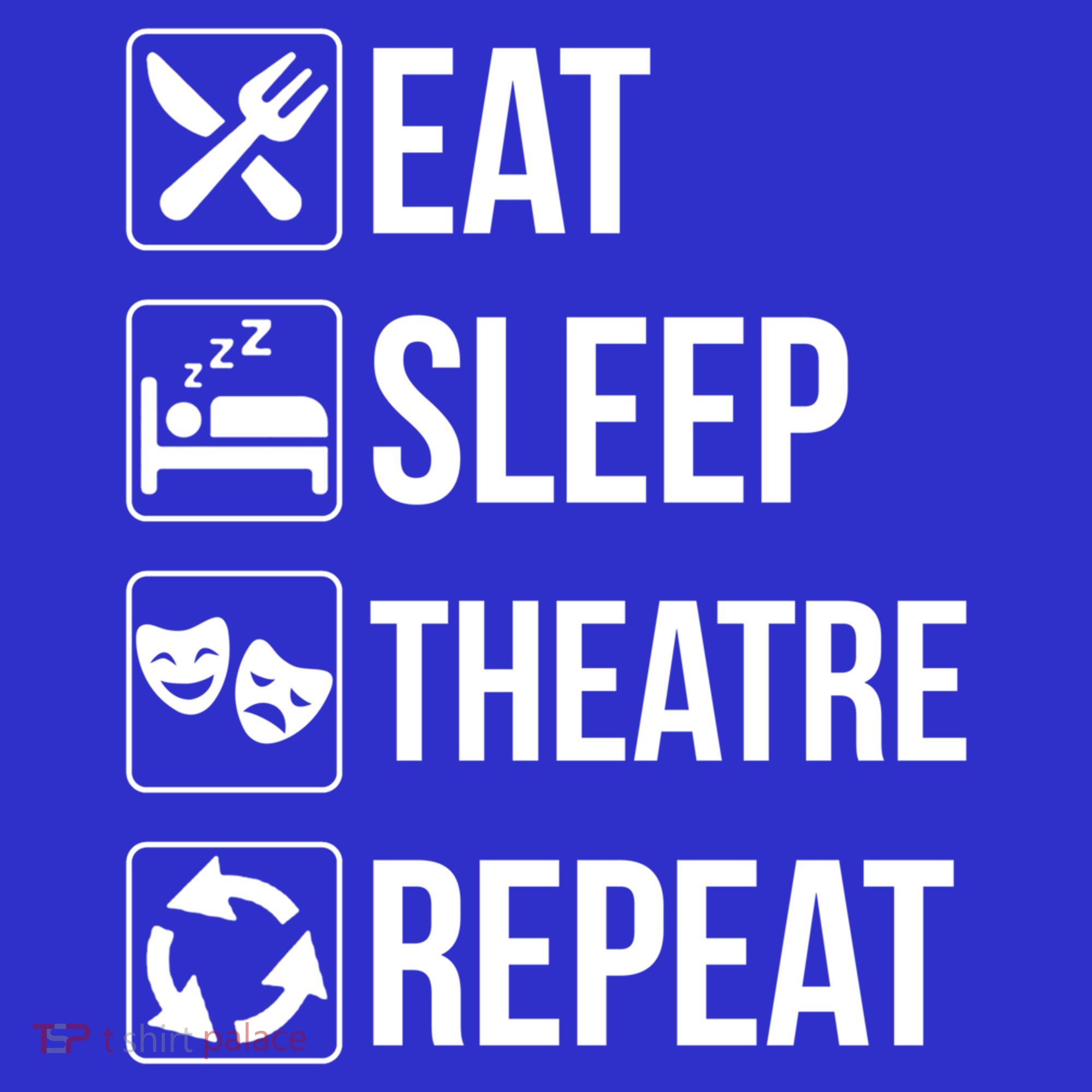 Funny Eat Sleep Theatre Repeat Gift Visor