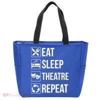 Funny Eat Sleep Theatre Repeat Gift Tote Bag thumb 0