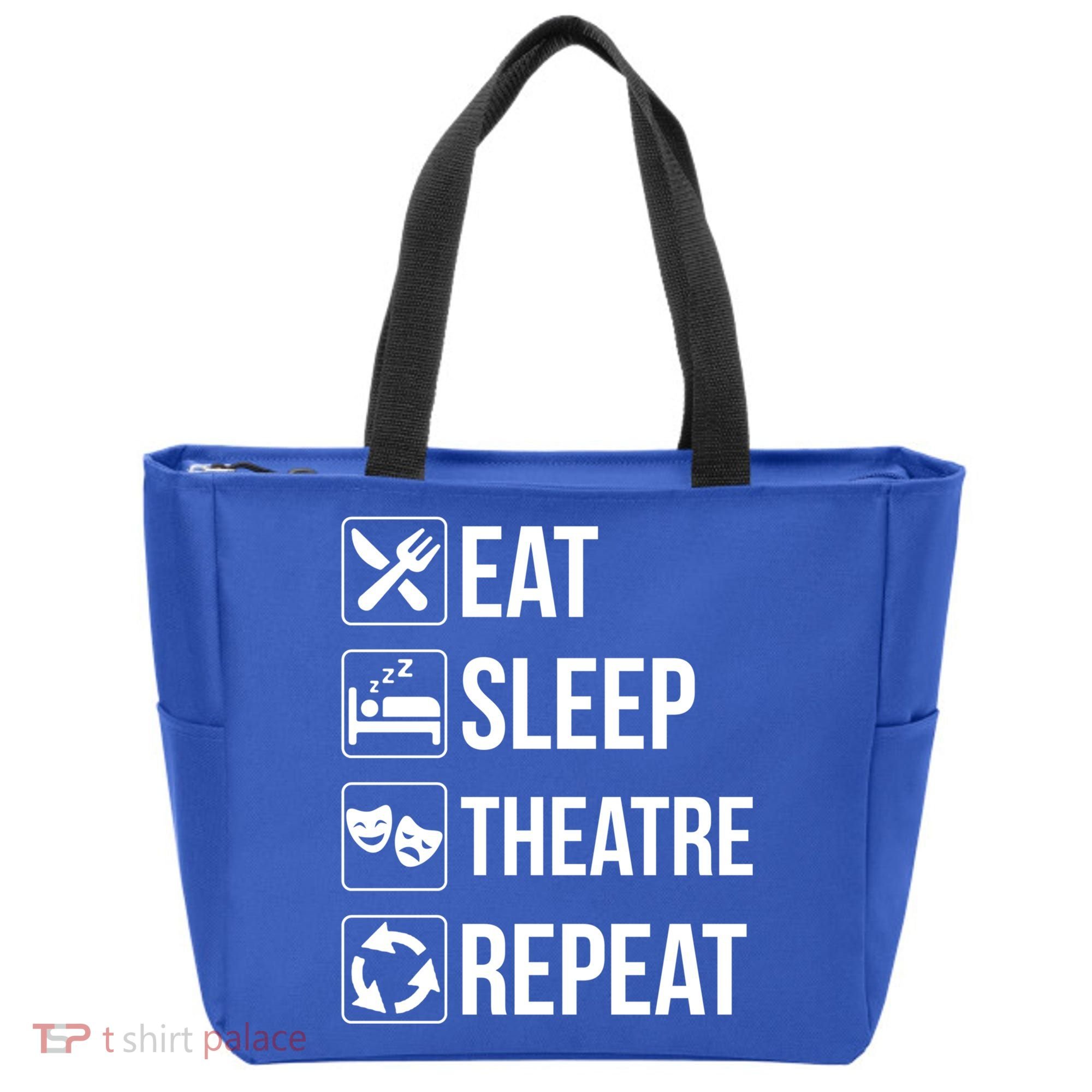 Funny Eat Sleep Theatre Repeat Gift Tote Bag