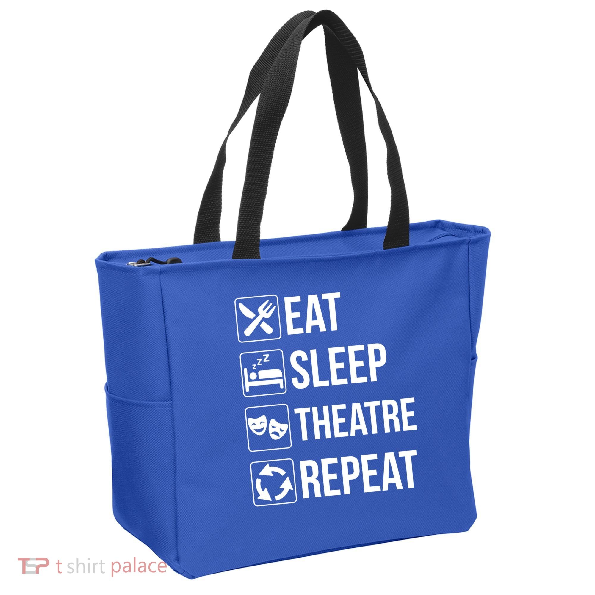 Funny Eat Sleep Theatre Repeat Gift Tote Bag