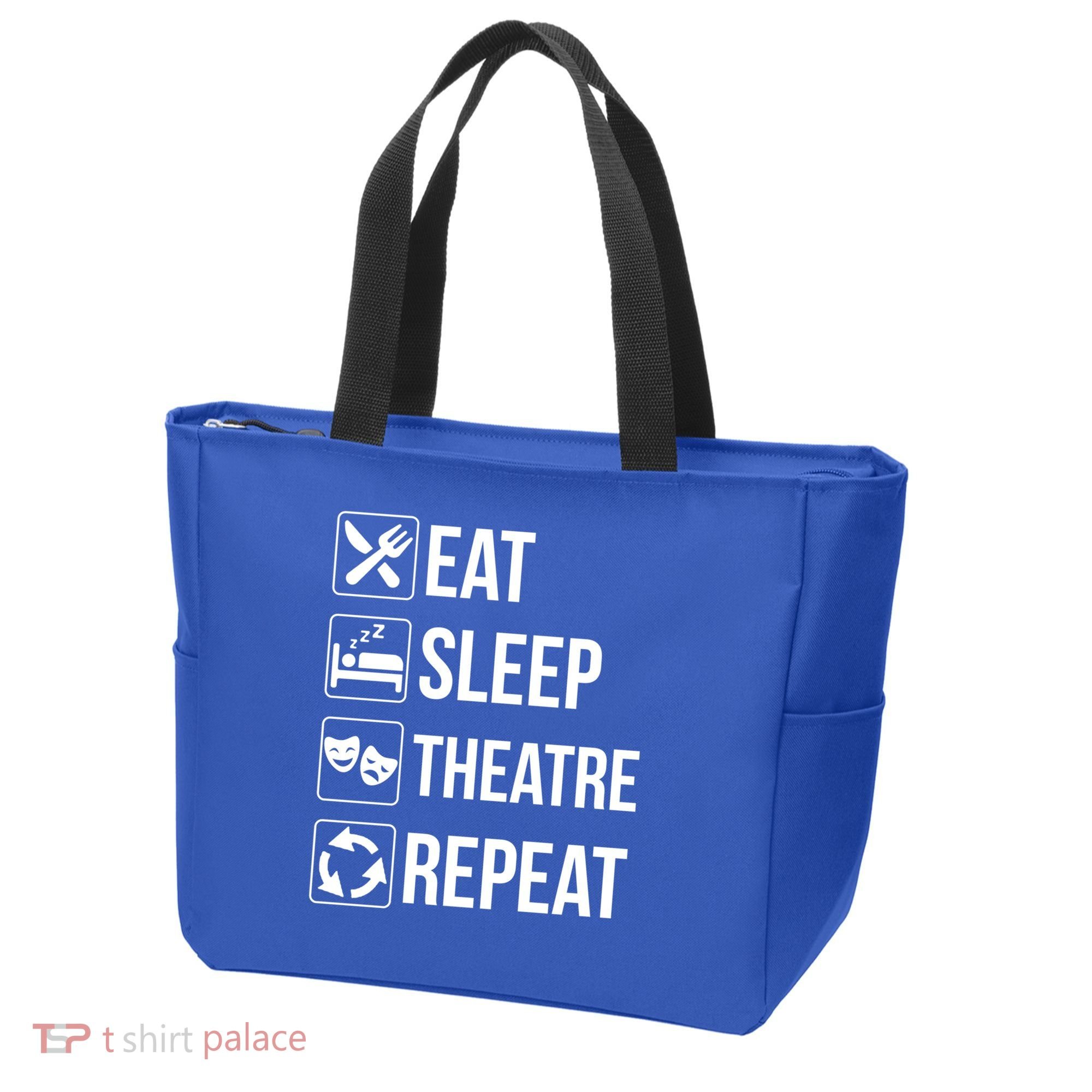 Funny Eat Sleep Theatre Repeat Gift Tote Bag