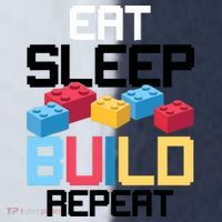Funny Eat Sleep Build Gift Men Women Cool Blocks Building Sport-Tek Competitor United Soccer Jersey thumb 4
