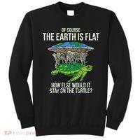 Flat Earth Society Turtle Elephants  Gift Sweatshirt thumb 0