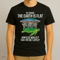 Flat Earth Society Turtle Elephants  Gift T-Shirt thumb 3