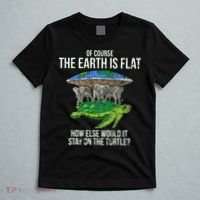 Flat Earth Society Turtle Elephants  Gift T-Shirt thumb 5