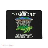 Flat Earth Society Turtle Elephants  Gift Mousepad thumb 0
