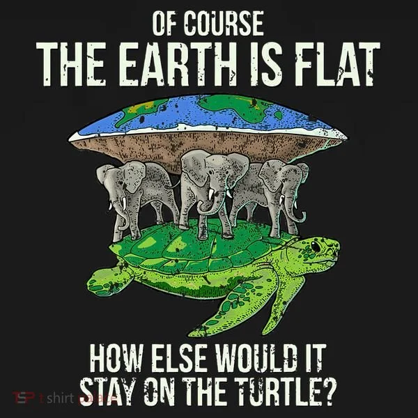 Flat Earth Society Turtle Elephants  Gift Toddler Hoodie