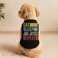 Funny Eat Sleep Jiu-Jitsu Repeat Gift Doggie Tank thumb 2