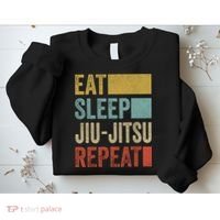 Funny Eat Sleep Jiu-Jitsu Repeat Gift Sweatshirt thumb 2
