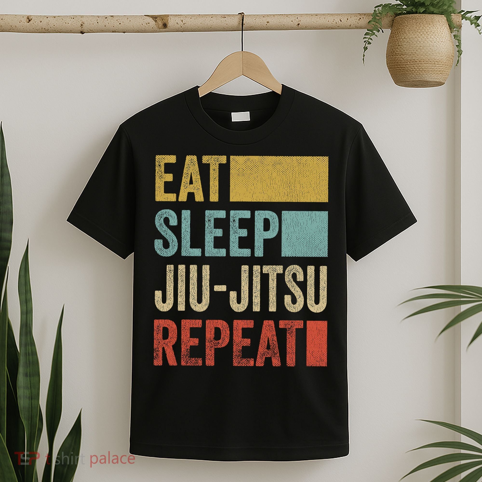 Funny Eat Sleep Jiu-Jitsu Repeat Gift T-Shirt