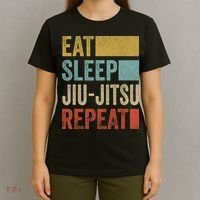 Funny Eat Sleep Jiu-Jitsu Repeat Gift T-Shirt thumb 4