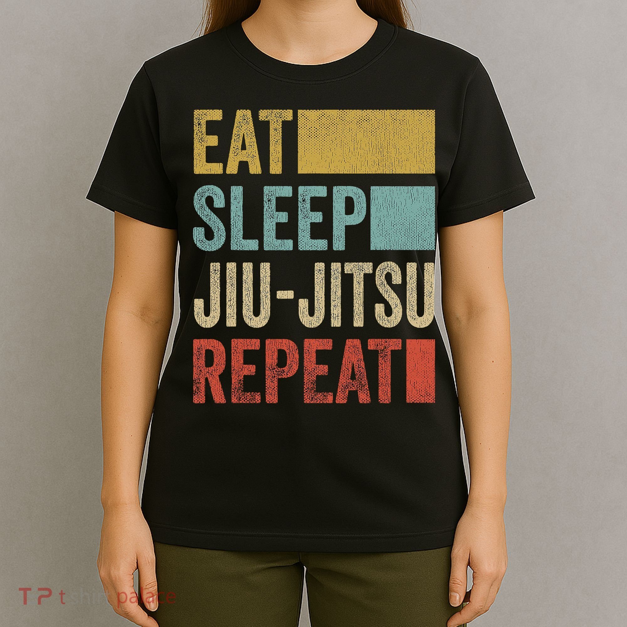 Funny Eat Sleep Jiu-Jitsu Repeat Gift T-Shirt