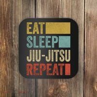 Funny Eat Sleep Jiu-Jitsu Repeat Gift Coaster thumb 0