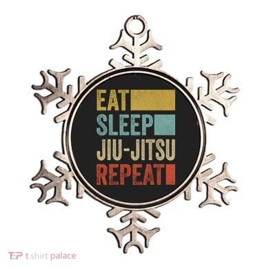 Funny Eat Sleep Jiu-Jitsu Repeat Gift Ornament