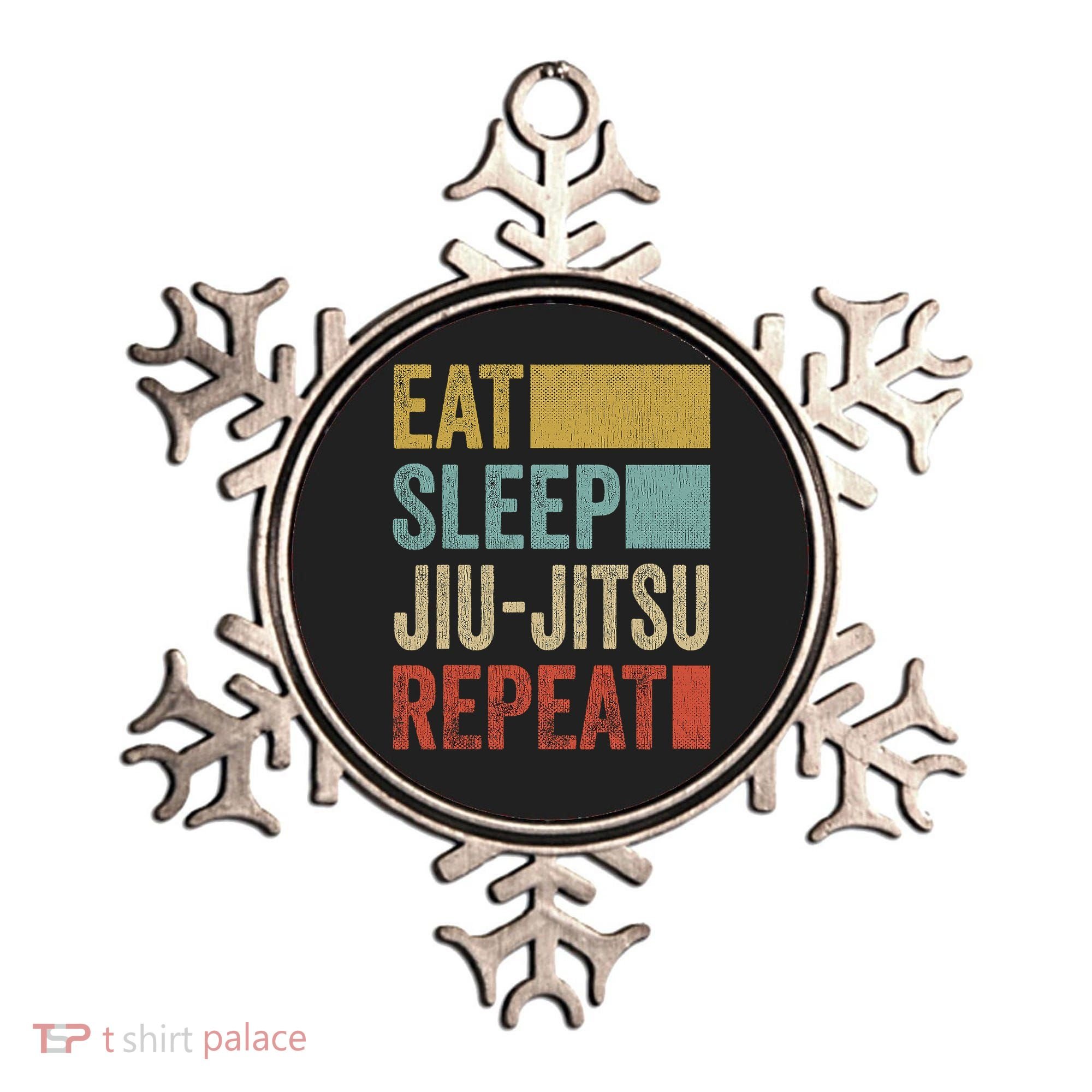 Funny Eat Sleep Jiu-Jitsu Repeat Gift Ornament