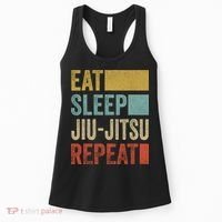 Funny Eat Sleep Jiu-Jitsu Repeat Gift Women's Tank Top thumb 0