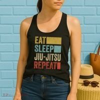 Funny Eat Sleep Jiu-Jitsu Repeat Gift Women's Tank Top thumb 2