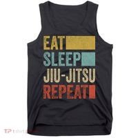 Funny Eat Sleep Jiu-Jitsu Repeat Gift Tank Top thumb 0