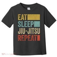 Funny Eat Sleep Jiu-Jitsu Repeat Gift Toddler T-Shirt thumb 0