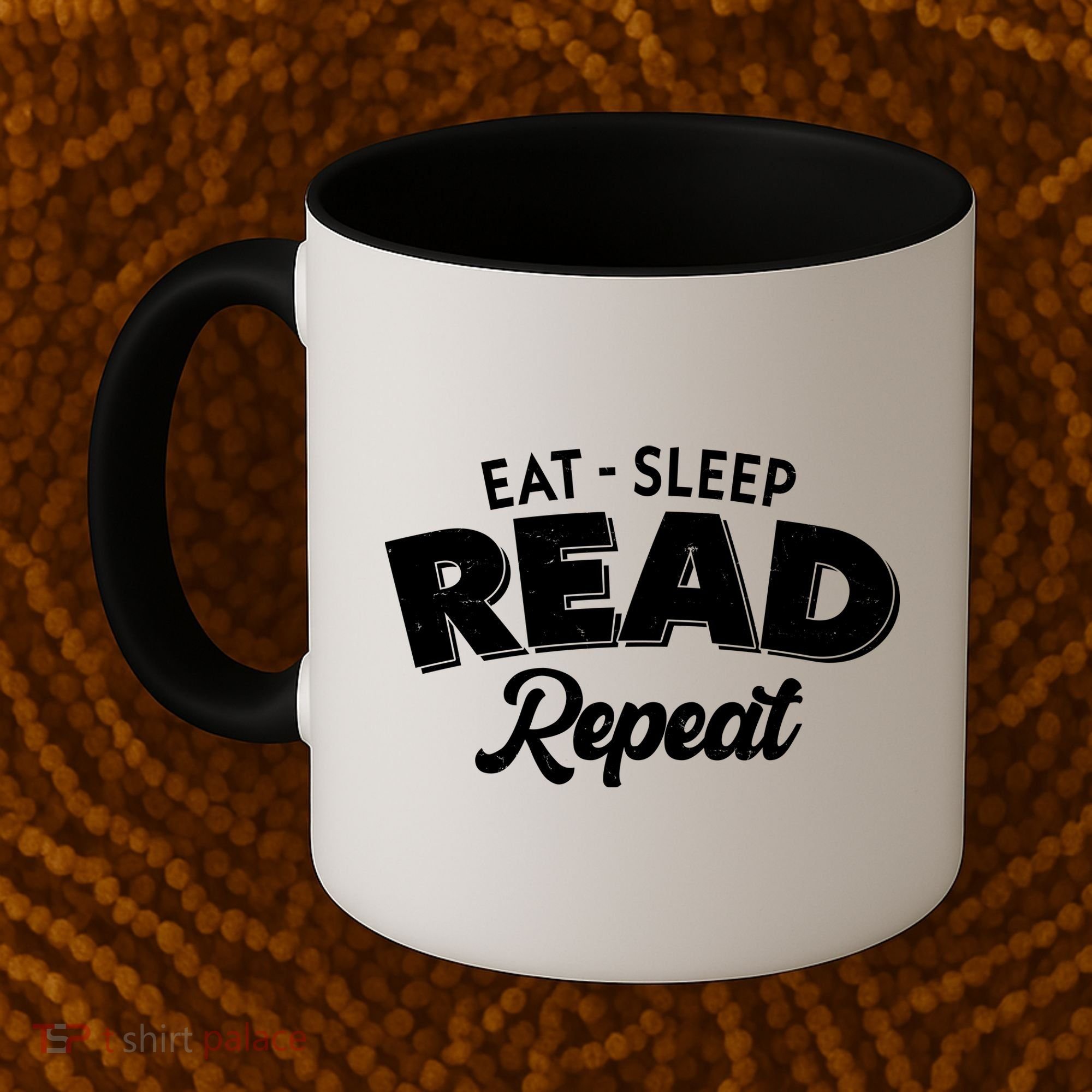 Funny Eat Sleep Read Repeat Book Lover Coffee Mug
