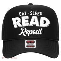 Funny Eat Sleep Read Repeat Book Lover Hat thumb 0