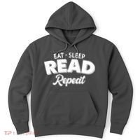 Funny Eat Sleep Read Repeat Book Lover Hoodie thumb 0